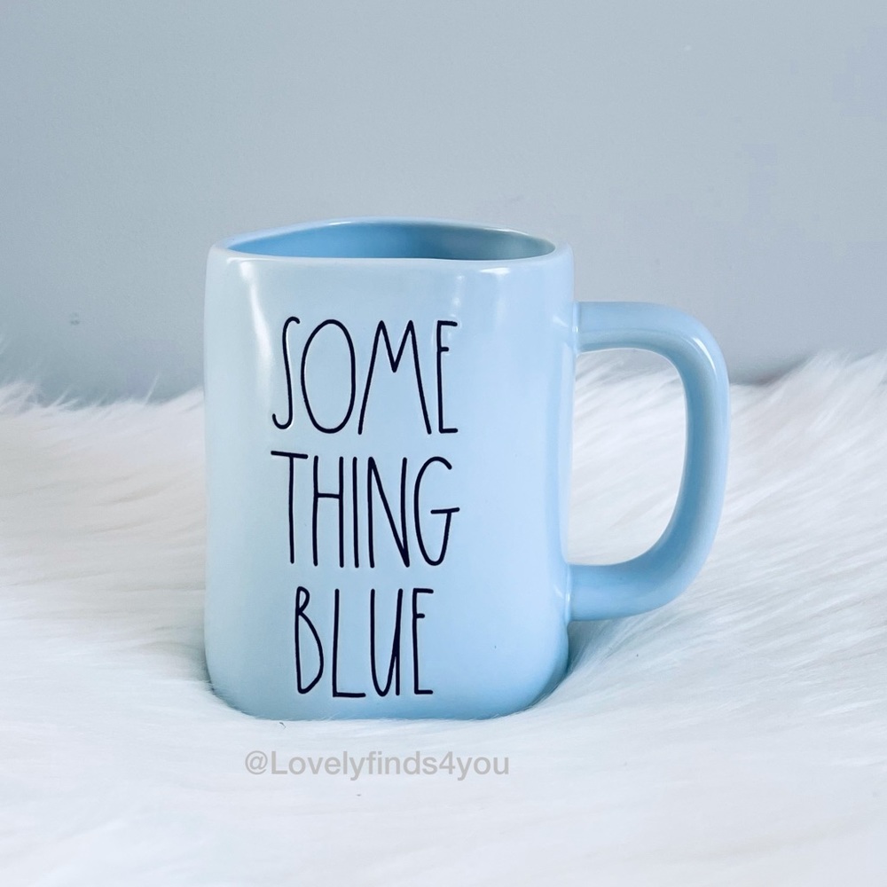 Rae Dunn SOMETHING BLUE mug